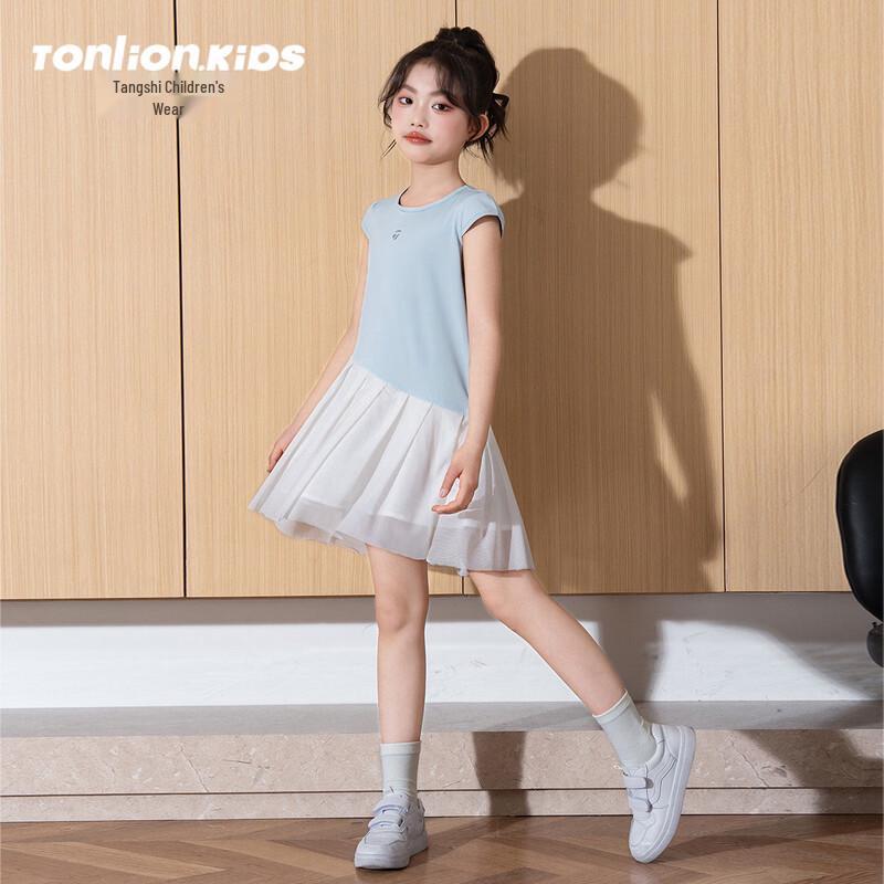 Tangshi Girls  Summer Short Sleeve Princess Dress 160