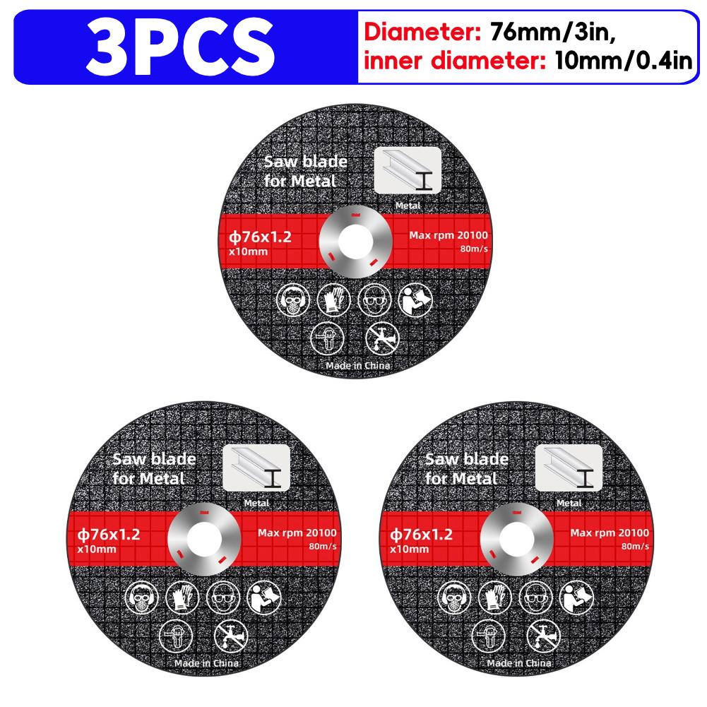 30-1Pcs 76mm Metal Cutting Discs Sanding Grinding Cut Off Circle Wheels Durable Saw Blades Discs for Electric Angle Grinder Part