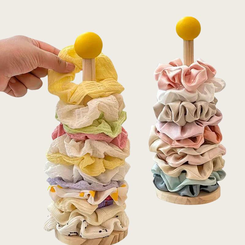 Hair Scrunchies Hairpin Organizer Cute Girl Jewelry Holder Head Rope Headband Display Rack Children'S Hair Accessories Storage