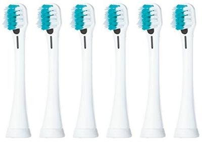 Sonic Vibration Toothbrush Replacement Brush Ion Dense Extra Fine Bristle Brush White 2 Pieces X 3 Set 6 EW0913-W (Total Pieces)