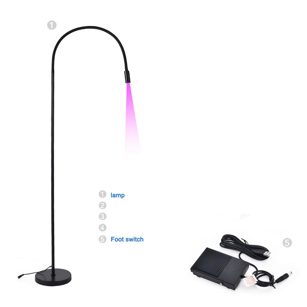 Adjustable Floor UV Eyelash Grafting Lamp Nail Drying Lamp Beauty Nail Special Lamp Eyelash Extension Gel UV Curing Lamp Lighti