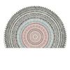 Simple Carpet Semicircular Floor Entrance Mats Household Entrance Door Foot Mats Nordic Bathroom Door Mats Nonslip Absorbent Pads