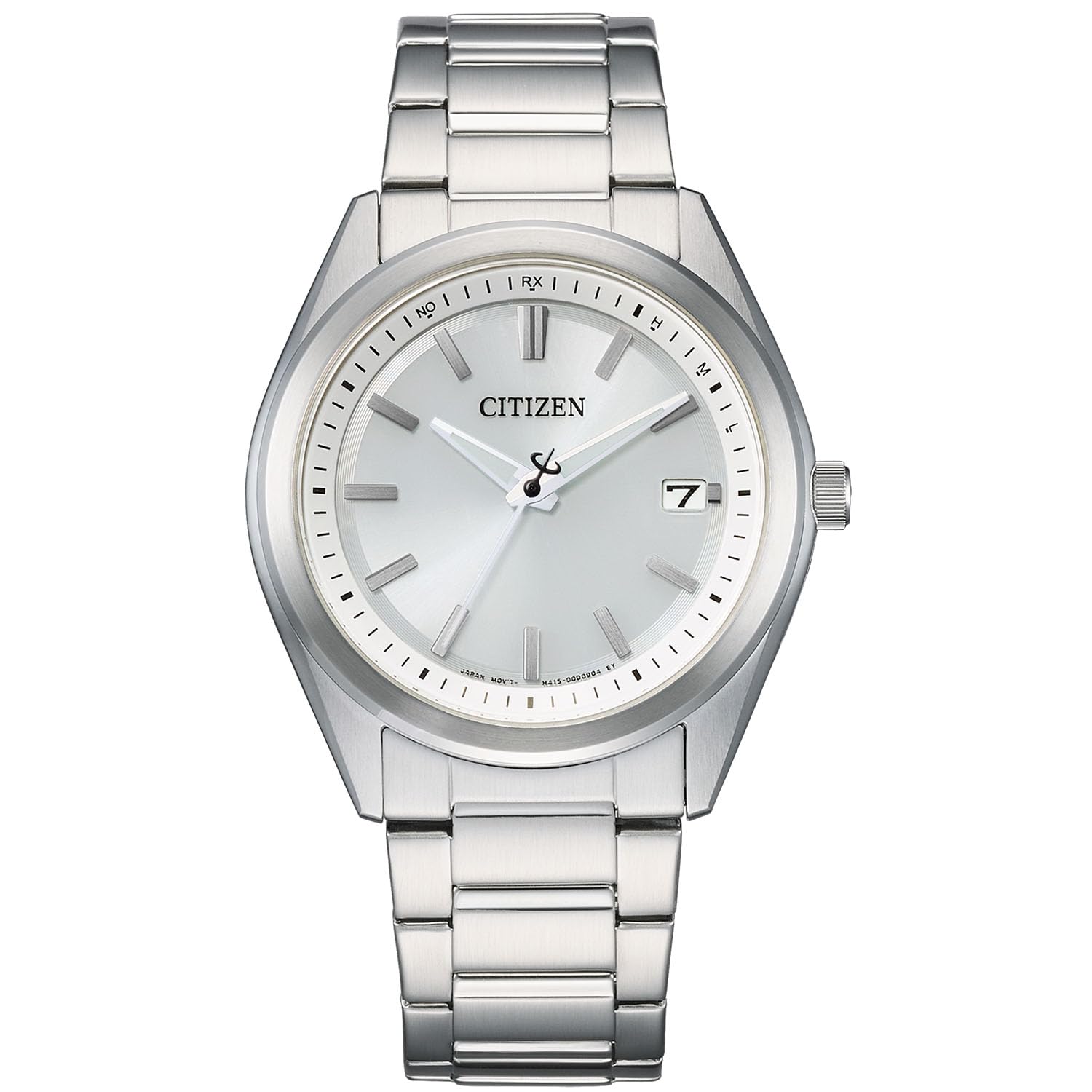 

Silver [Citizen] AS1080-65A Men s Wristwatch, Light-Powered Eco-Drive, Radio-Controlled, Waterproof,