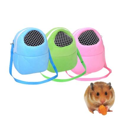 Tragbare Outdoor-Träger für kleine Haustiere, Baumwollnest, atmungsaktives Mesh, Hamster-Schultertasche, warme Tasche für Eichhörnchen, Chinchilla, Zubehör