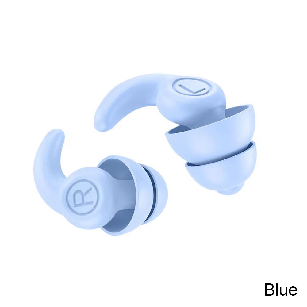 Silicone Sound Insulation Earplugs Soft Noise Reduction Earplug Washable Waterproof Swimming Plugs Anti Snore Sleeping Earplugs