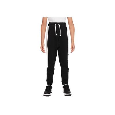 Trainings-Jogginghose mit elastischem Bund und Kordelzug in Blockfarben für Kinder Schwarz DM8062-010