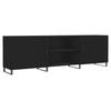 VidaXL Meuble TV noir 150x30x50 cm bois d'ingénierie 829117