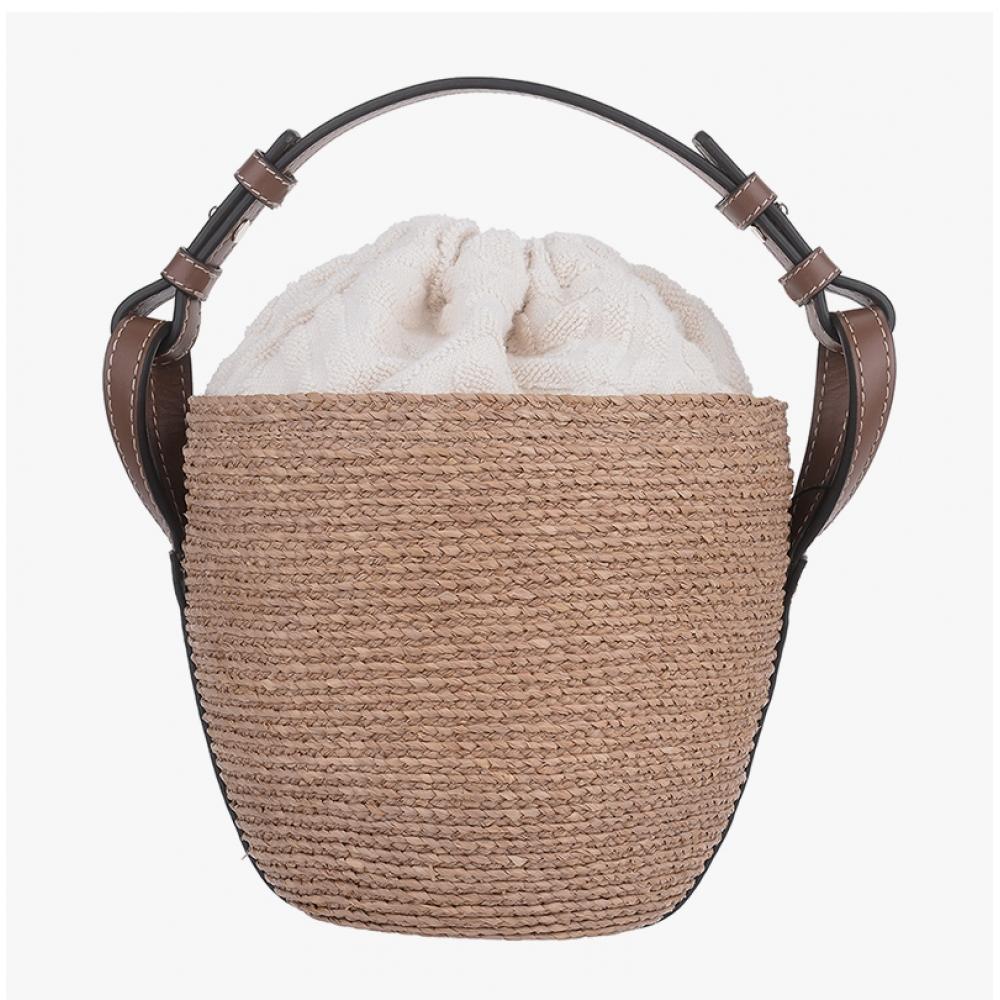 Helen Kaminski Agua Nougat Parchment Bucket Shoulder Bag Bag51753