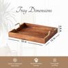 Holztablett, Wooden Snacks Serving Tray (15 Zoll),  Nestroots