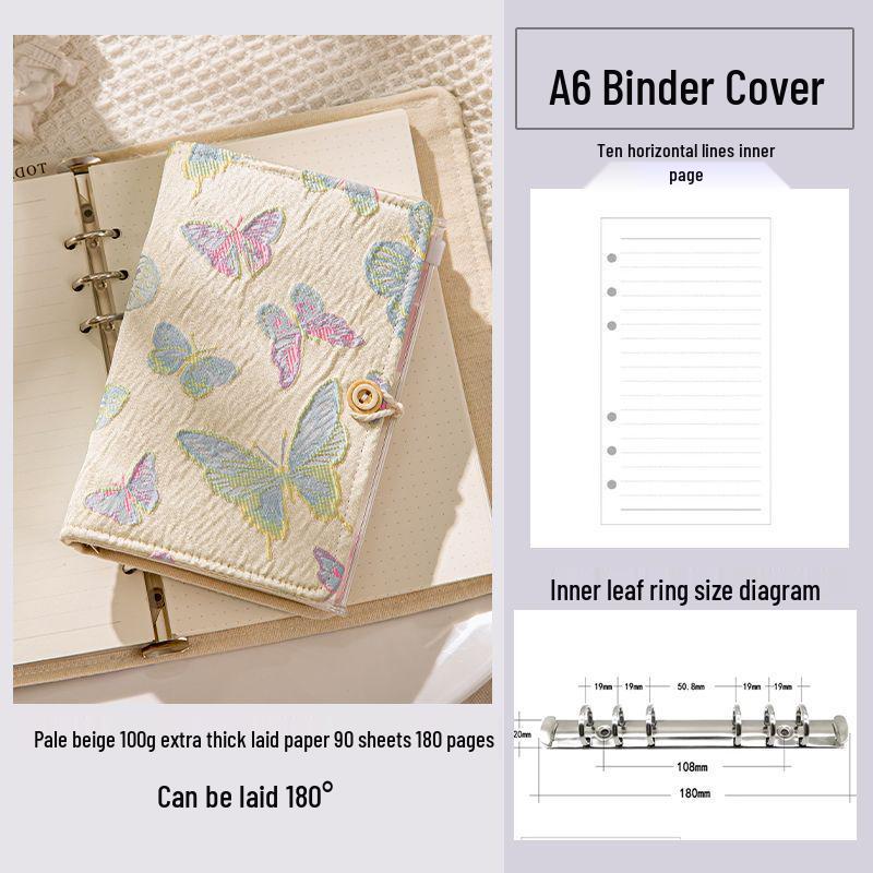 Abnehmbares niedliches hochwertiges Notizbuch mit losem Blatt für Mädchen