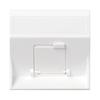 S500 Board, 1x RJ with Cover, Angled, for MD Adapters, Pure White, SIMON500