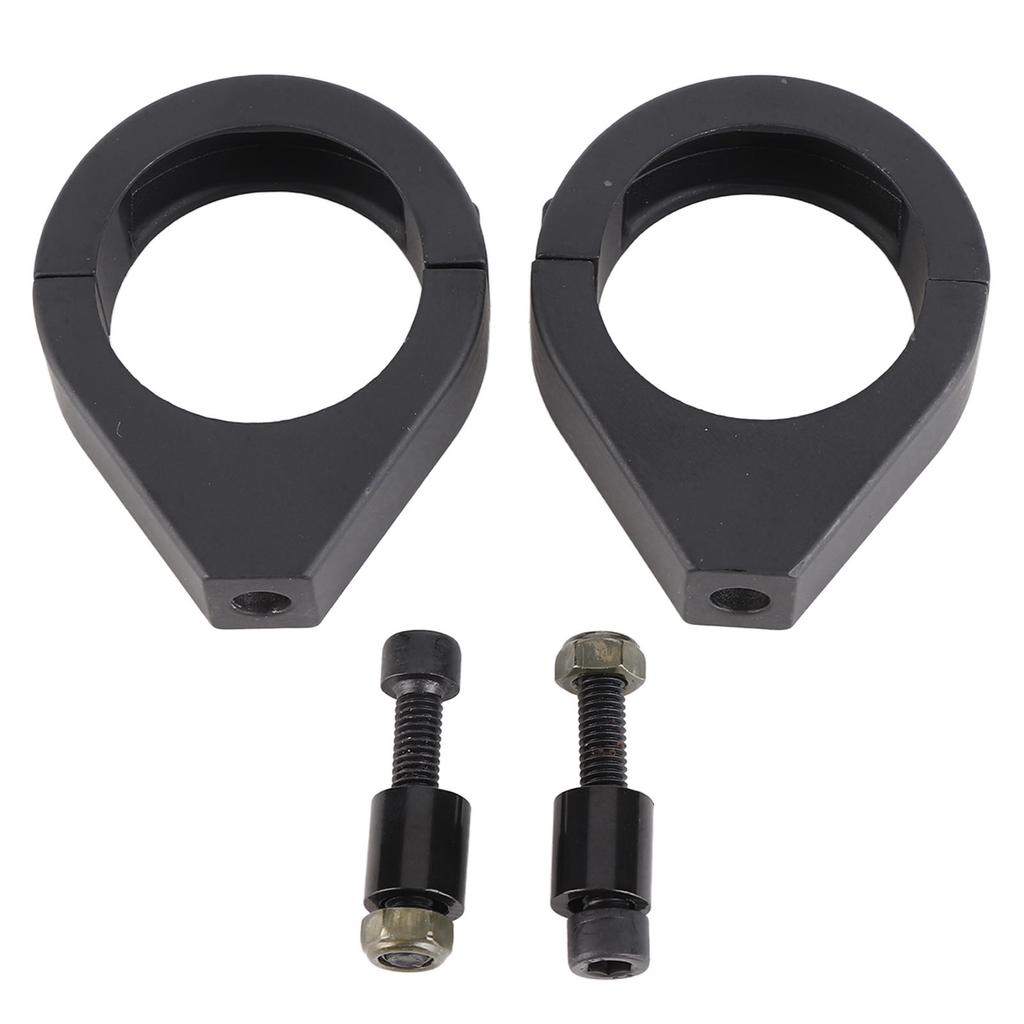 Aluminium Alloy Motorcycle Modified Turn Signal Light Mount Bracket 41mm Fork Clamps Black