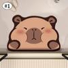 Cute Capibala Absorbent Bathroom Mat Kapibala Non-Slip Toilet Foot Pad Bathtub Carpets Bath Mats Entrance Floor Rug Home Decor