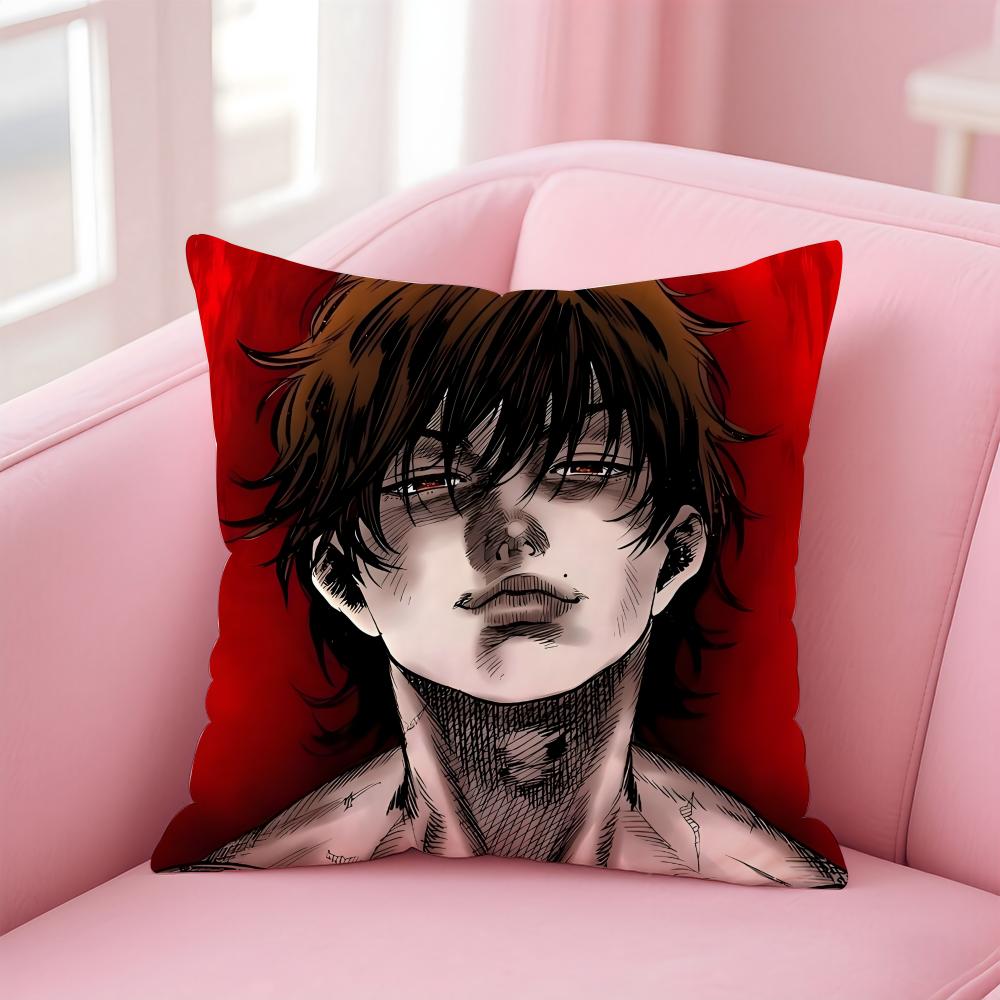 Baki the Grappler Cushion Cover Comfortable Reversible Pillow Cover Ideal for Car Sofa Bedroom & Beyond
