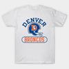 Herren Schwarzes Print-T-Shirt Denver-Broncos No-Cut Transferpapier Druck Baumwoll-T-Shirt