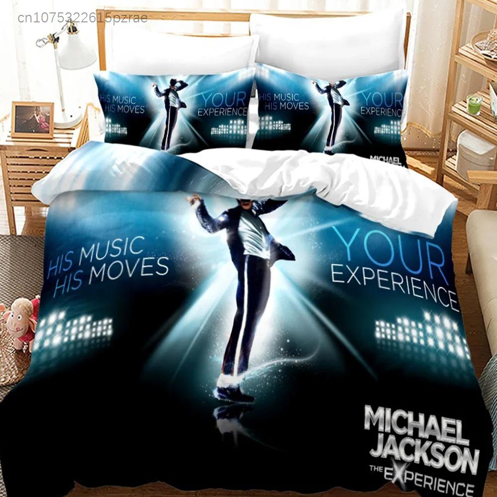 Michael Jackson Bedding Set Single Twin Full Queen King Size Musical Genius Bed Set Teenager Bedroom Duvet Cover Sets 011