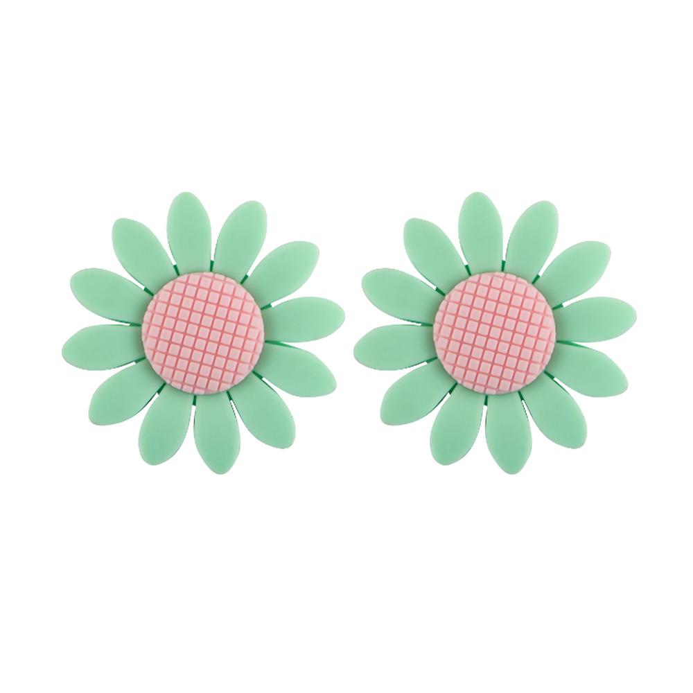 Kovict 10Pcs Silicone Focus Beads Sunflower Flower Bead For Jewelry Making DIY Keychains Necklace Bracelet Accessories