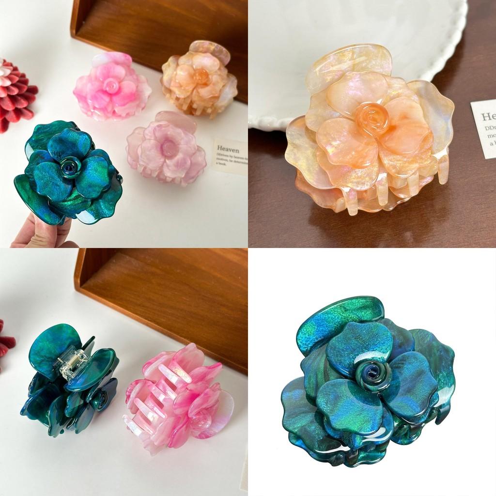 Luxurious Acetate Rose Hair Clip For Women Perfect For Fashionable Casual And Work Styles