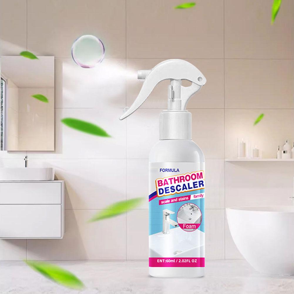 3pcs Anti-Limescale Foam Spray,100ml Bathroom Descaler Foam Cleaner Spray All Purpose Stubborn Stains Cleaner For Tiles Bathtubs