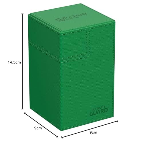 Ultimate Guard Flip`n`Tray Deck Case 100+ Xeno Skin Monochrome Green