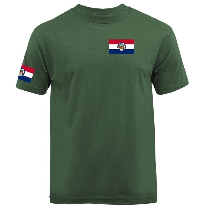 State of Missouri Flag Crest MO Graphic T-shirt Unisex T-Shirt S