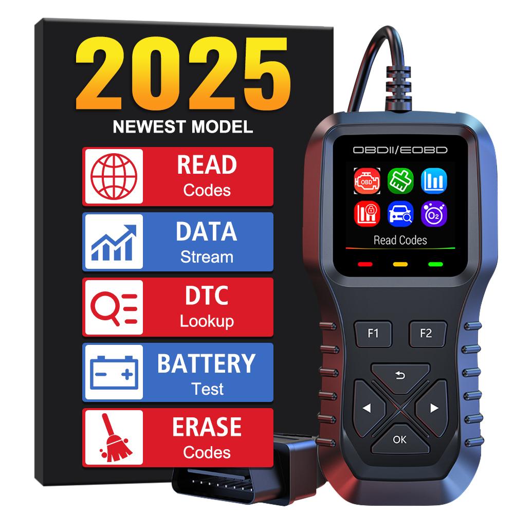 DTC Lookup With Read Codes Erase Codes Car Diagnostic Tool K1 12 languages Data Stream Color screen display O2 Sensor Test