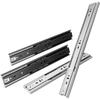 Stainless Steel Three-Section Drawer Slide with Anti-Rebound Buffer for Wardrobes and Cabinets