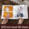 Mixed Size Laminated Family Photo Album - 5, 6, 7 Inch Inserts, Large Capacity