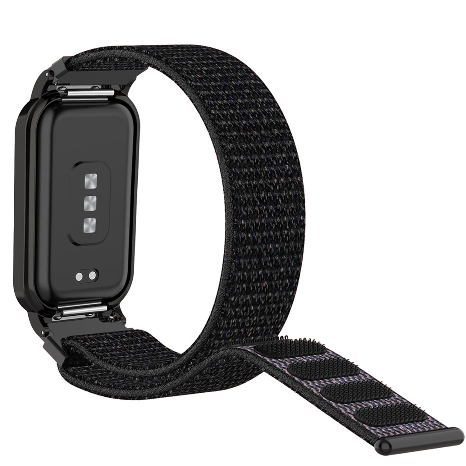 

For Redmi Band 2 Breathable Watch Strap Flexible Nylon Bracelet Smart Watch Band for Women/Men Black