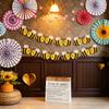 Cute Bee Paper Banner Garland Cartoon Bumblebee Themed Bunting for Birthday Baby Shower and Summer Party Wall Decoration