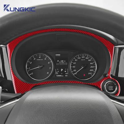 For Mitsubishi Outlander 2013-2016 2017 2018 Real Soft Carbon Fiber Sticker LHD Car Speed Star Stop Engine Frame
