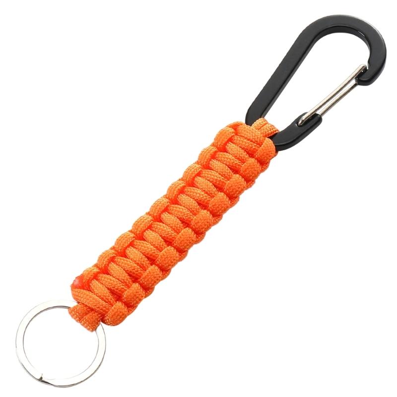 3 Pcs Paracord Braided Keychain Clip with Strap Heavy Duty  Paracord Lanyard Clip Keychain for Men Women Sports