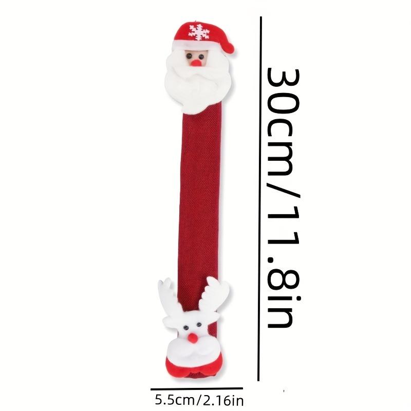Christmas Refrigerator Handle Santa Snowman Kitchen Appliance Covers Christmas Kitchen Decor,Microwave Handle Protector Covers