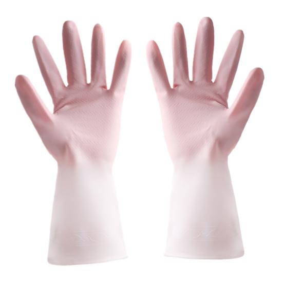 

1 пара перчаток для мытья посуды с длинным рукавом для защиты рук, водонепроницаемые ПВХ кухонные перчатки для мытья посуды для ежедневного использования L