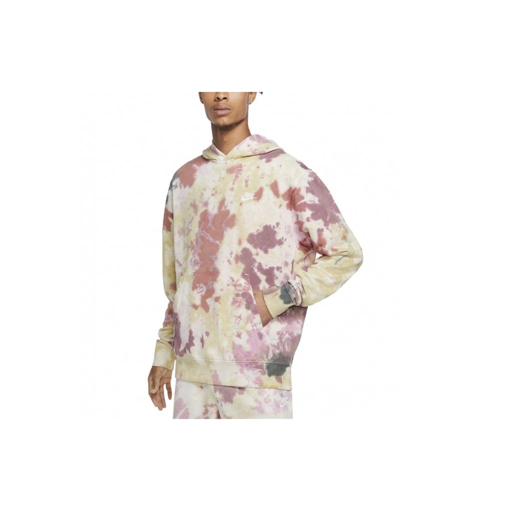 Nike Tie-Dye Loose Hoodie With Small Front Logo Men Hoodie Multicolor CU4345-638