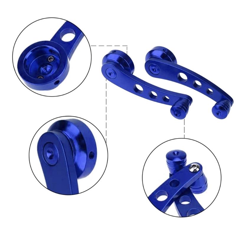 Billet Aluminum Silvery Auto Car Glass Window Winder Riser Handles Crank Knob Universal Billet Aluminum Window Crank Kit