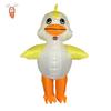 Fantasia Inflável de Animal Fofo para Performance Criativa em Festa de Halloween: Pato Amarelo de Passeio