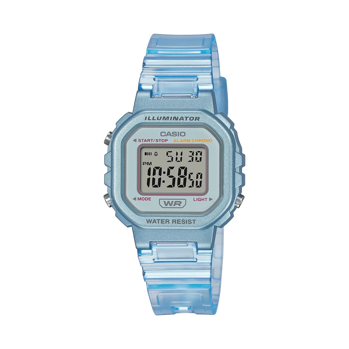 

CASIO цифровые часы Chipkashi дешевые Casio девушки дети прозрачный синий зарубежная модель [Casio] LA-20WHS-2A женские [Товар]