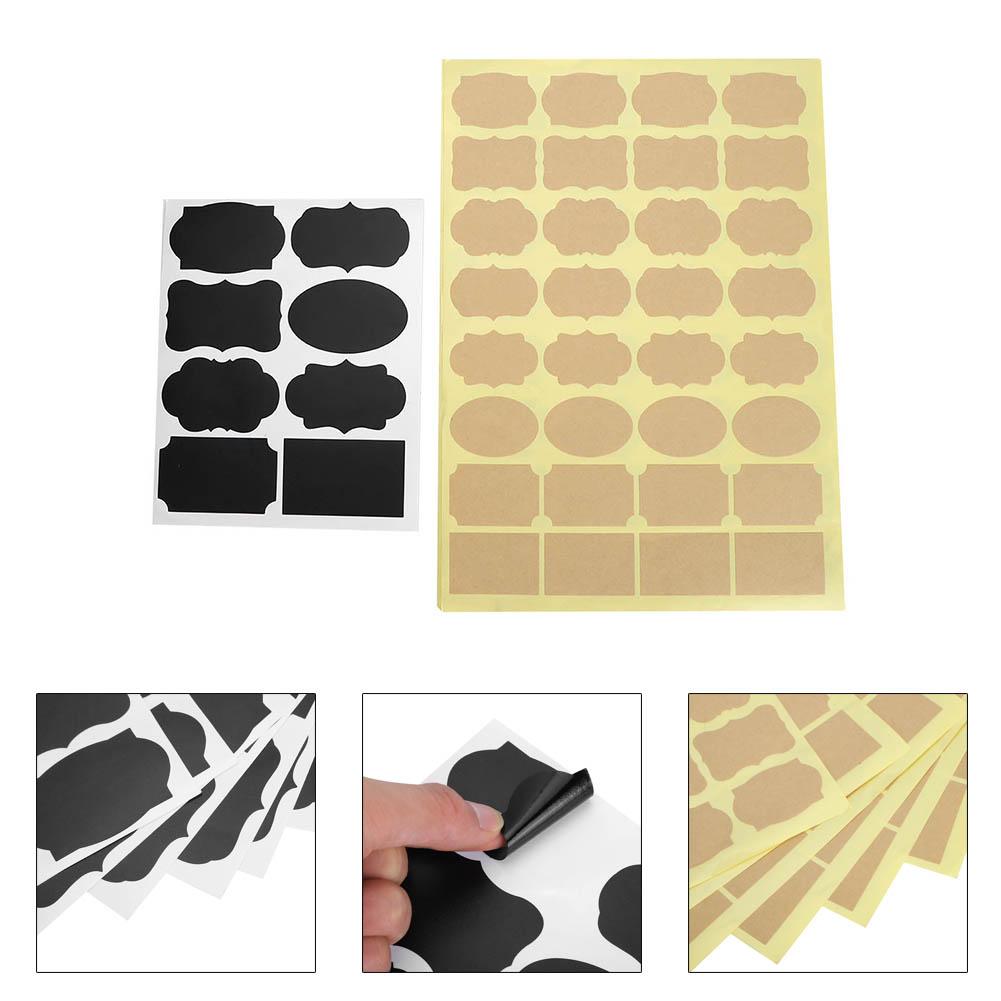 328pcs Chalkboard Label Stickers Adhesive Waterproof Sticker for Flower Pot Storage Jar