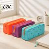 Supplies Bag Silicone Pencil Case, Cute Heart Star Shape Large Pouch, Case Soft Pen for Students, School Stationery Organizer