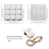 Silicone Tulip Flower Sea Night Light Mold - DIY Epoxy 3D Ornaments