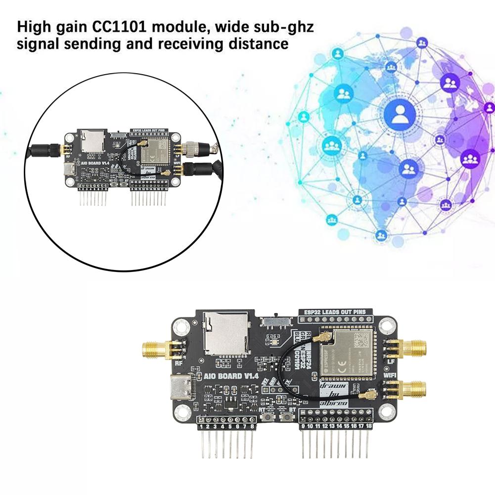 For Flipper Zero Multiboard 3 in 1Expansion Board WiFi NRF24 + ESP32 Expansion 2.4G Module Expansion High Gain CC1101 Module