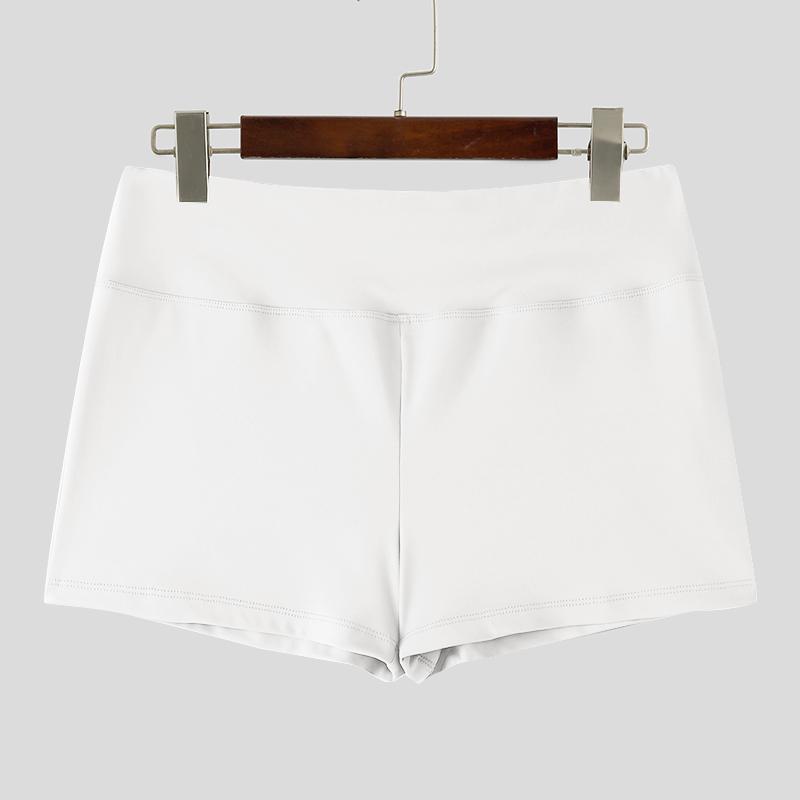 Pockets Elastic Waist Men Incerun Casual Mini Shorts Pants Homewear Underwear