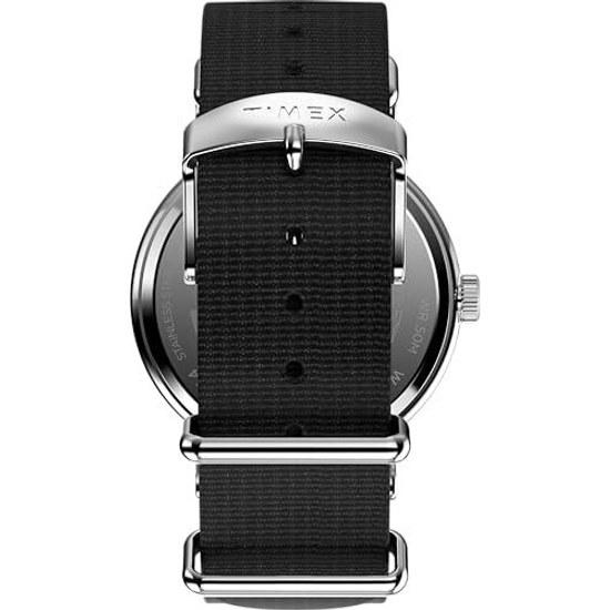 TIMEX Unisex Wristwatch Weekender TW2W86100 Quartz 5 ATM Water Resistant Acrylic Black Dial Brass