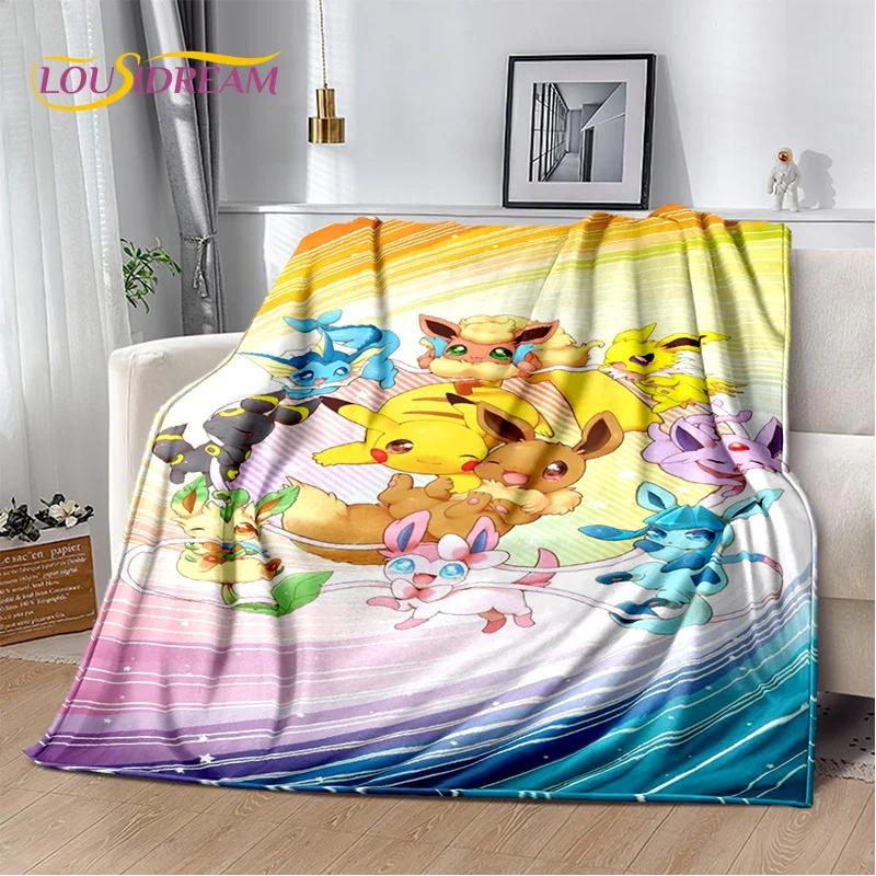 Japanese Pokemon Cute Cartoon Soft Flannel Blankets,Throw Blanket Comfortable Blanket for Picnic Beds Sofa Home Bedroom Kids