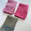 Minimalist Wool Scarf: Soft, Korean-Inspired, Versatile, Solid Color, Warm, and Glutinous.