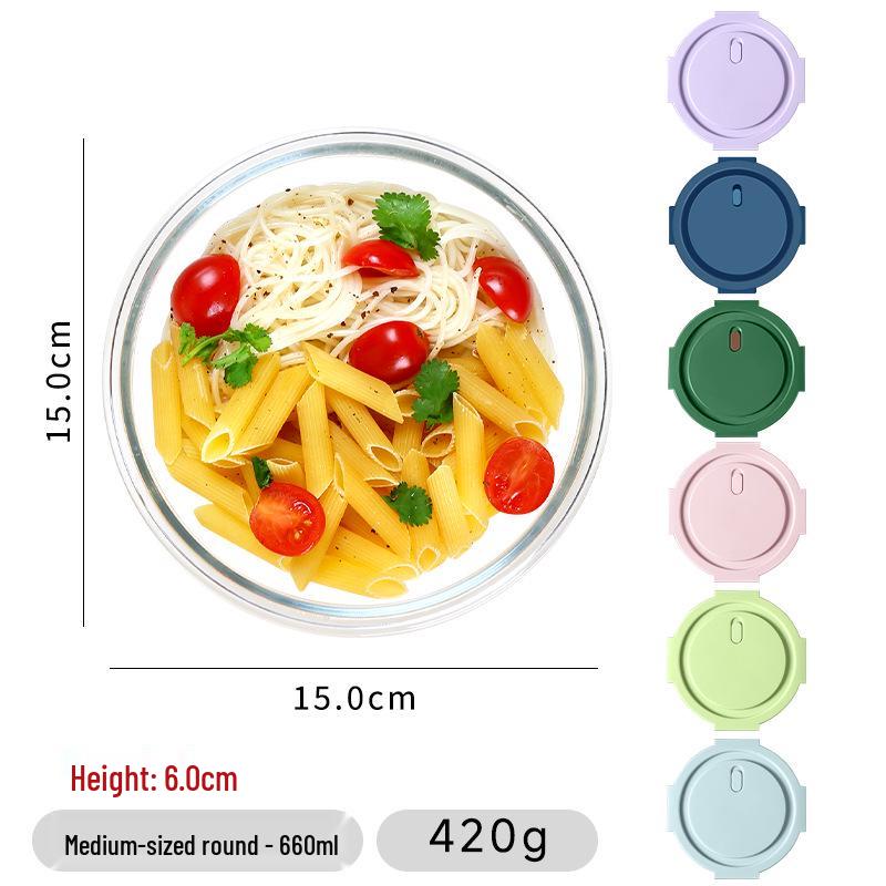 Microwave-Safe Glass Lunch Bento Box for Fresh Storage
