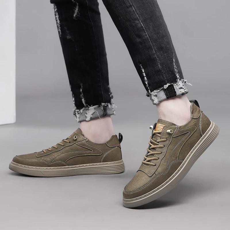 Herren Hochwertige Handgefertigte Freizeitschuhe SCHWARZ Marke Echtleder Schuhe Schnürschuhe Outdoor Oxford Business Kleiderschuhe Herren