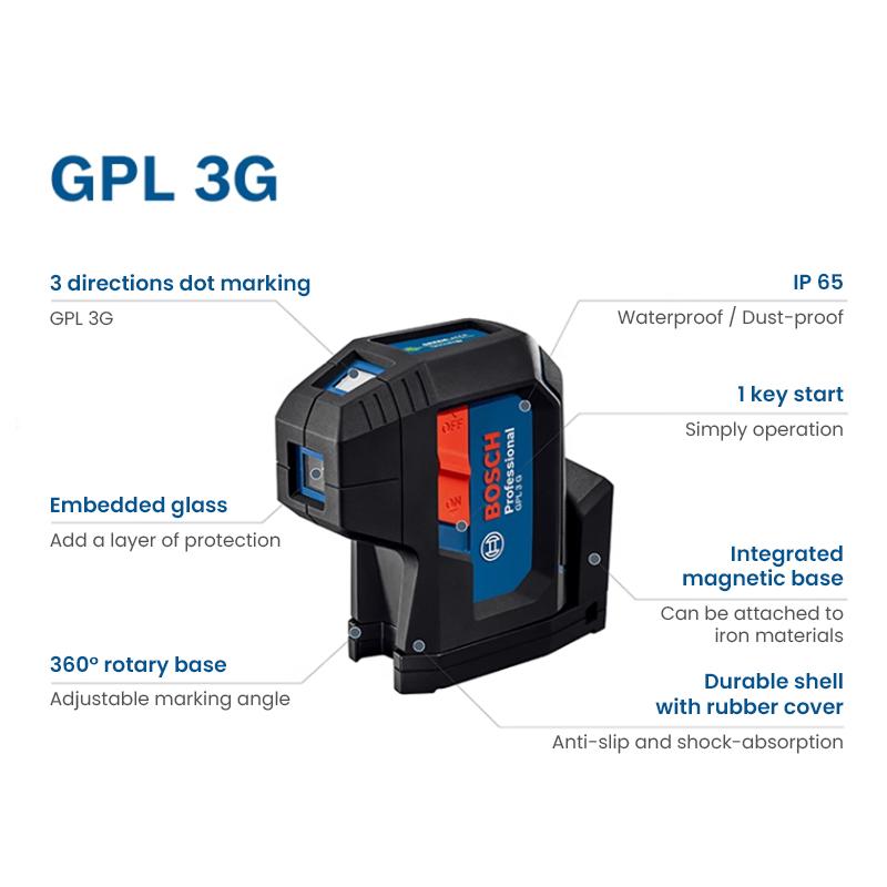 Bosch GPL laser level GPL3G/5G Professional Green Light Dotting Instrument Laser Level