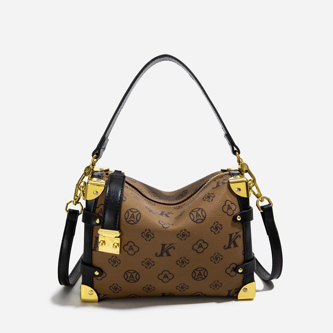 

New fashion box bag portable shoulder oblique span women s bag